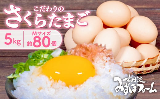 [2024年11月発送]京都 こだわり卵 さくらたまご 約 80個 5kg M サイズ 卵 たまご 濃い 玉子 セット 玉子焼き 卵焼き 卵かけご飯 ゆで卵 鶏卵 卵黄 玉子スープ 玉子サンド 玉子焼き 玉子丼 9000円 ふるさと納税卵 ふるさと納税たまご ふるさと納税玉子 日用品 消耗品 生卵 国産 まとめ買い 京都府 京丹波町 瑞穂 みずほファーム ふるさと納税 葉酸 純国産 鶏