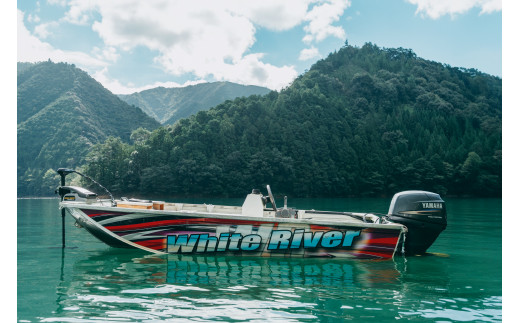 《特別価格》レンタル バスボート １日乗船券 池原ダム ステーサー400 40馬力ホワイトリバー WHITE RIVER