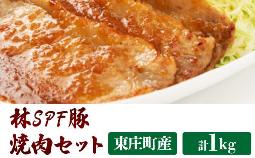 林SPF豚 焼き肉セット（シート巻き） ロース500g・肩ロース500g　計1kg 708687 - 千葉県東庄町