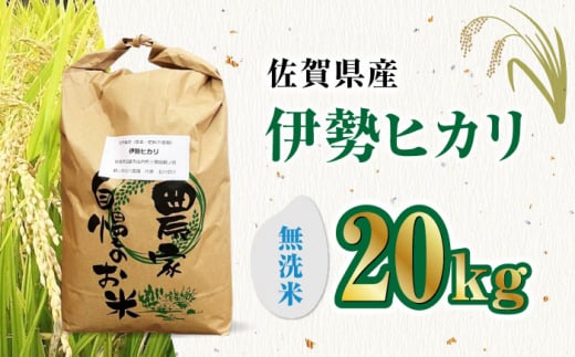 栽培期間中農薬不使用 令和5年産 伊勢ヒカリ（イセヒカリ） 精米（無洗米） 20kg /鶴ノ原北川農園 [UDL010] 白米 米 お米 こめ 白米  精米 ブランド米｜ふるラボ