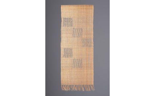 古代伝統の織物「羽越しな布」のタペストリー１ 1002002 1145084 - 新潟県村上市