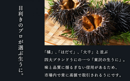 2024年5月発送】極上生うに 100g×2 ウニ 折詰 ムラサキウニ 北海道産