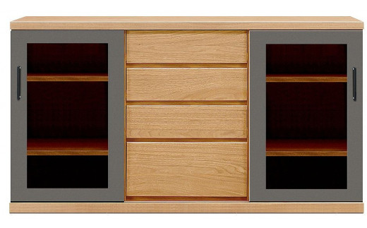 天然木リビング家具アーザ(サイドボード)150cm H80【4色】 - 福岡県