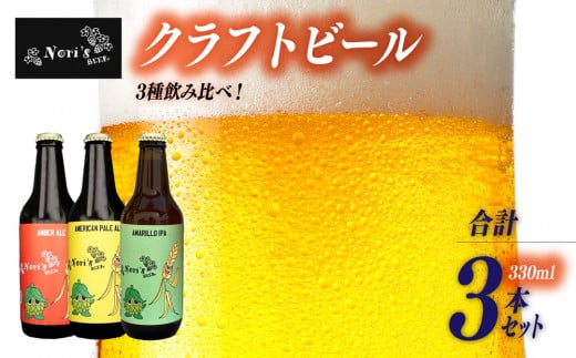 Nori`s Beer　クラフトビール3本セット[5839-1928]