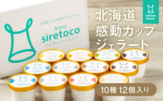北海道感動カップジェラート 12個セット - 北海道中標津の新鮮ミルクを贅沢に使用