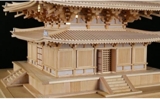 1/70 薬師寺 東塔【小林工芸】木製美術建築模型 社寺 城 木製 建築