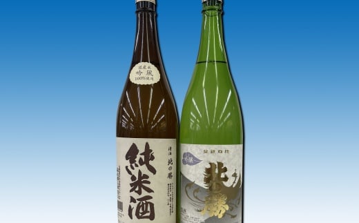 F-62003 【12月22日決済分まで年内配送】 地酒北の勝(純米酒・吟醸酒)1.8L×各1本 1153792 - 北海道根室市