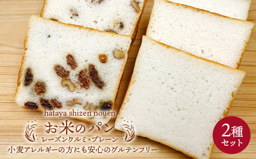 グルテンフリー お米のパン 2種セット 低糖質 糖質オフ ヘルシー 米粉 パン F21T-239 1164092 - 福島県天栄村