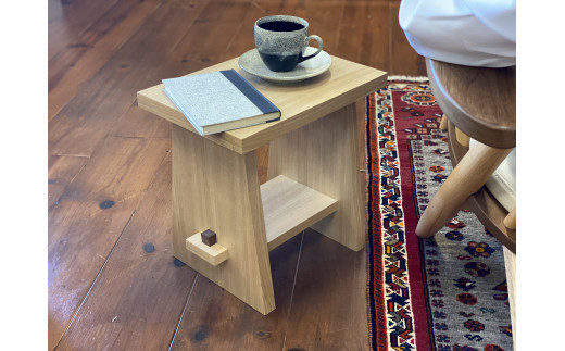 テーブル SUWARU 椅子にもなるテーブル タモ材 突板 日用品 木工品 ...