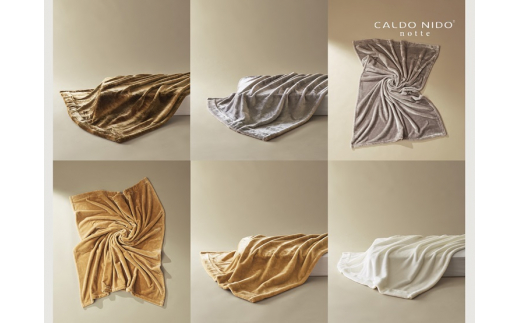 CALDO NIDO notte3 掛け毛布 シングル ピュアホワイト (140×200cm ...