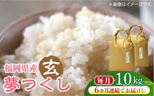 【先行予約】【全6回定期便】福岡の食卓ではおなじみの人気のお米「夢つくし」5kg×2袋 [10kg] [玄米]【2024年11月下旬以降順次発送】《築上町》【株式会社ベネフィス】 [ABDF128] ご飯 ごはん 米 こめ コメ おにぎり 158000円 15万8千円 1156830 - 福岡県築上町