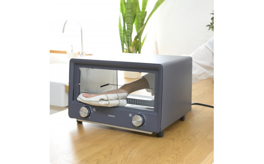 YAMAZEN オーブントースター Open Toaster ブルーグレー 分解できる 4枚焼き YTU-DC130(BG) 温度調節機能 付き  調理家電 トースター ロングタイマー おしゃれ シンプル ギフト 一人暮らし 新生活 かわいい 山善 ヤマゼン