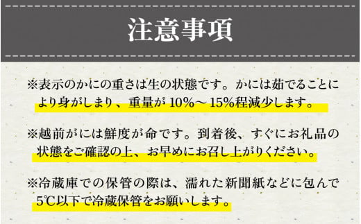 12月発送分＞蟹好きにおすすめ！老舗カニ専門店の「越前ずわいがに