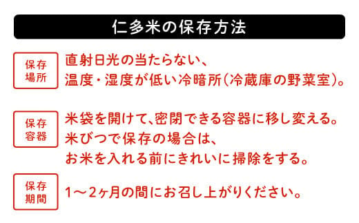 ※仁多米の保存方法