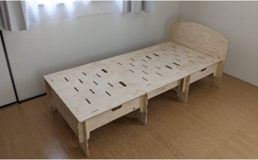 国産ひのき製組立ベッド 「もくみん+ (プラス)」