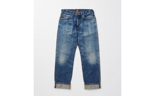 (E50550-146-30) EDWIN 505ZX 50sルーズストレートパンツ SELVAGE VINTAGE LOOSE STRAIGHT  MADE IN JAPAN 日本製 セルビッチ(中色ブルー)【30インチ】