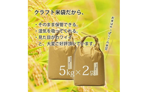 福岡県産【特A米】元気つくし【A米】夢つくしの食べ比べ 各5kg×2袋