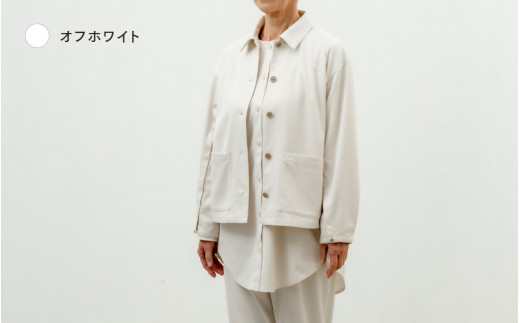 シャツジャケット　オフホワイト　XS-S 1169165 - 福井県鯖江市