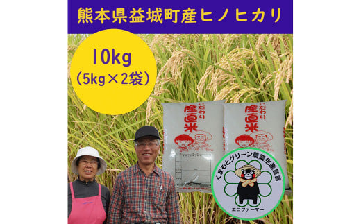 熊本県 益城町産 令和5年産「ヒノヒカリ」10kg（5kg×2袋）