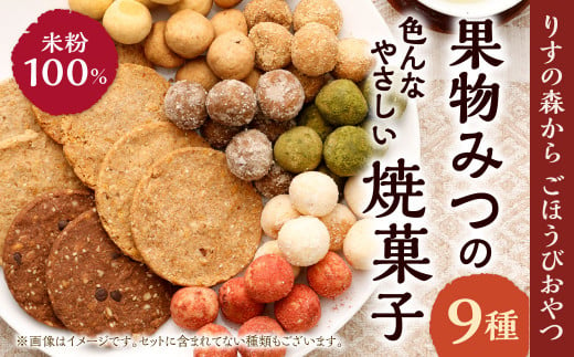 米粉100%「りすの森からごほうびおやつ」果物みつの色んなやさしい 焼き菓子 セット