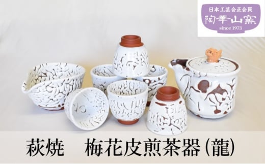 №5226-0963]萩焼 梅花皮煎茶器(龍) 食器 セット ギフト - 山口県萩市｜ふるさとチョイス - ふるさと納税サイト