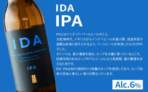 クラフトビール IDA 3本 ＆ 豚ヒレ燻製 1袋