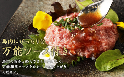 馬刺し 桜うまトロ ( ネギトロ ) 合計 約720g タレ付き 馬肉 小分け 丼ぶり 寿司 サラダ 生食肉 冷凍