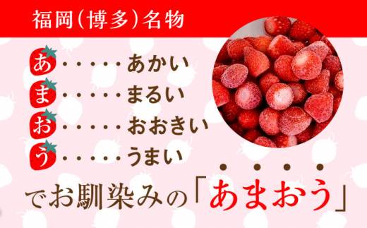 博多 冷凍 あまおう 約500g×4袋 合計約2kg 糸島市 / エイチアンドフューチャーズ [APN003] 2キロ いちご