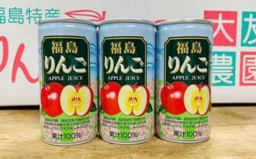 No.2779りんご缶ジュース サンふじ100％（30本入） 1174674 - 福島県福島市