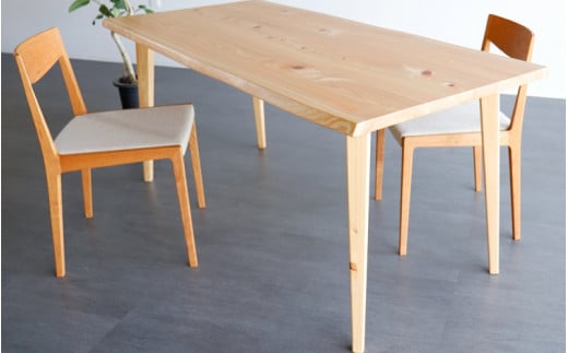 ひのきの一枚板風テーブル(幅1800mm) 杢美-Mokuharu- おしゃれ 木製 木 ひのき ダイニング 手作り