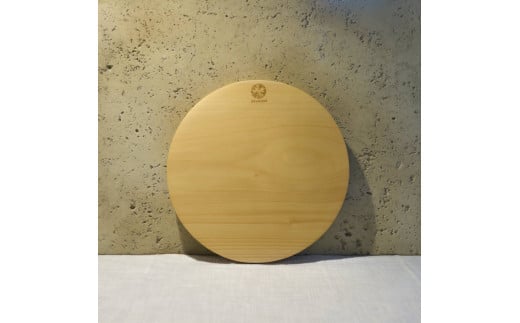 いちょう 一枚板 丸まな板 Mサイズ 27cm 天然木 国産 イチョウ