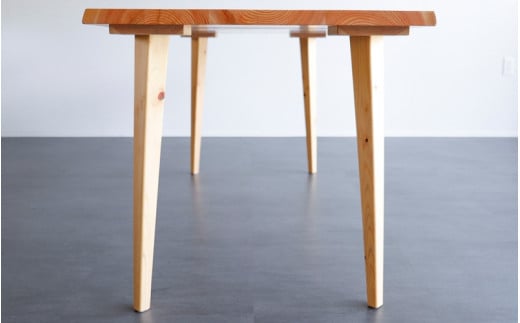ひのきの一枚板風テーブル(幅1600mm) 杢美-Mokuharu- おしゃれ 木製 木