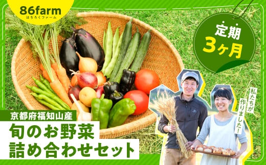 京都府福知山産 旬のお野菜詰め合わせセット（定期便３カ月） ふるさと