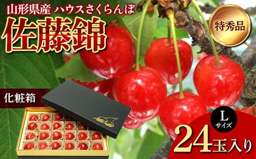 山形県産 ハウスさくらんぼ 特秀品 Lサイズ 24玉入り 化粧箱 《先行受付2025年度4月中旬から発送開始》 FSY-1212 1193739 - 山形県山形県庁