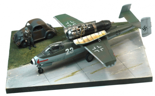 No.582 ハインケル　He162　サラマンダー　1／48 ／ 模型 完成品 柏木崇男 茨城県