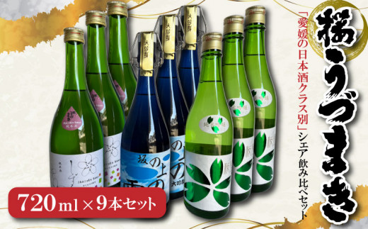 愛媛の日本酒クラス別・シェア飲み比べセット 1178226 - 愛媛県松山市