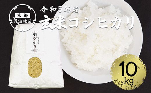 令和5年産】コシヒカリ 玄米 10kg 丹波産 特別栽培米 星ひかり れんげ