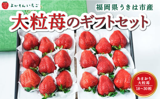 よかもんいちご あまおう大粒苺のギフトセットB 2025年1月上旬から1月31日 出荷予定 257533 - 福岡県うきは市