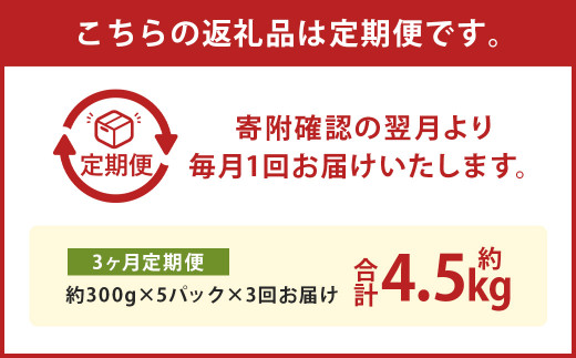 【定期便3回】A4-A5等級 くまもと黒毛和牛 切り落とし 合計 約1.5kg