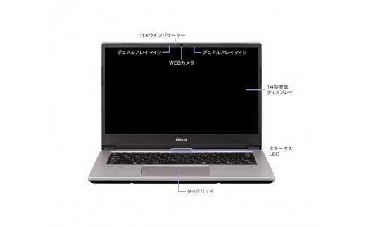 Q]「made in 飯山」マウスコンピューター 14型 Ryzen3搭載 ノート