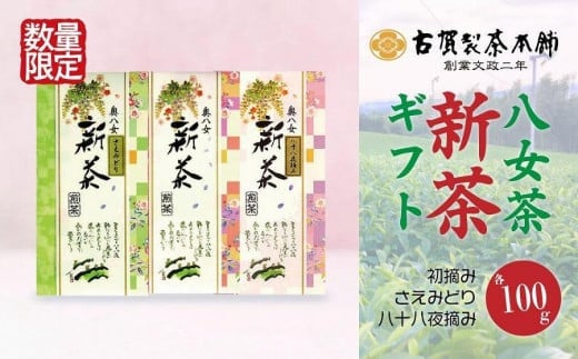 古賀製茶本舗　特級八女茶新茶　ギフトセット【2024年5月以降発送】