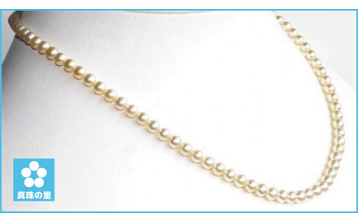 ゆうのパールコレクションあこや真珠 アコヤ パール 本真珠ネックレス 5.5-6mm ゴールド系