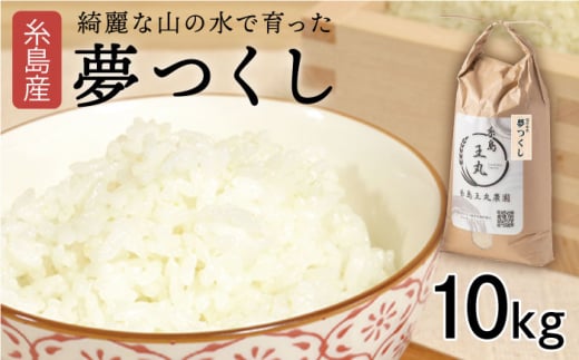 【令和5年産】【玄米】糸島産 夢つくし 10kg　糸島市 / 糸島王丸農園 ( 谷口汰一 ) /いとしまごころ [AAZ005-5] 462117 - 福岡県糸島市