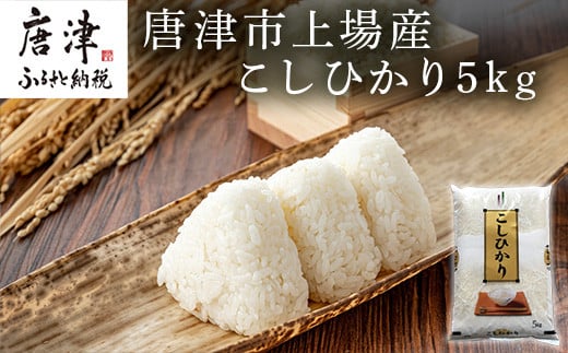 佐賀県唐津市上場産こしひかり 5kg つやと張りがあり、粘りが強い甘みのあるお米 精米したてをお届け