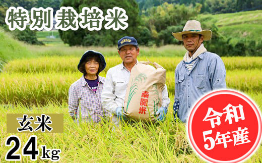【令和5年産】特別栽培米 玄米 24kg
