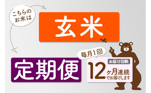 定期便12ヶ月》秋田県産 あきたこまち 8kg【玄米】(2kg小分け袋) 令和5