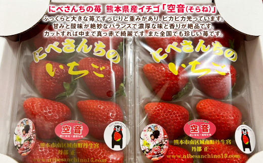 にべさんちの苺 熊本県産イチゴ空音(そらね)極み