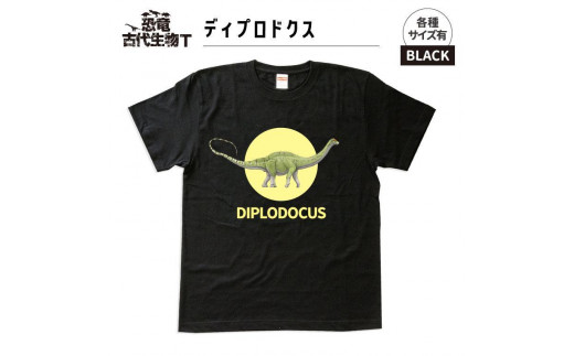恐竜・古代生物Tシャツ　ディプロドクス 031　サイズＸＸＬ（レギュラー） 1197199 - 福島県いわき市