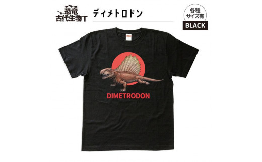 恐竜・古代生物Tシャツ　ディメトロドン 032　サイズＸＸＬ（レギュラー） 1197213 - 福島県いわき市