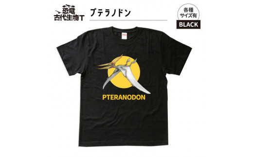 恐竜・古代生物Tシャツ　プテラノドン 042　サイズＸＬ（レギュラー） 1197481 - 福島県いわき市